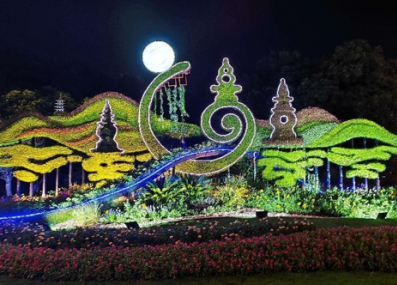 《三潭印月》——杭州主題綠雕