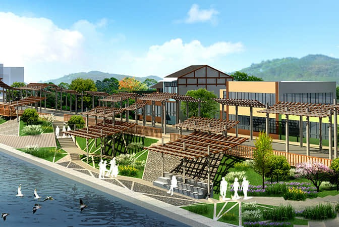 江河河堤景觀提升