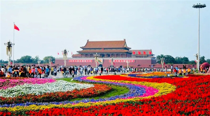 01國慶立體花壇北京天安門花籃“祝福祖國”-公眾號子英畫畫03.jpg