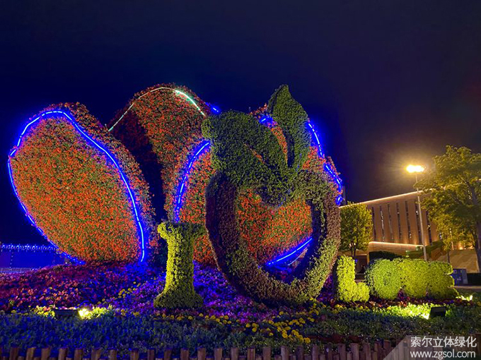 33山東青島膠州市民文化中心五一立體花壇“幸?；ㄩ_”  (10).jpg