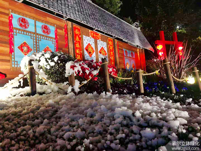 15 2021年1月杭州市下城區天目山路與莫干山路交叉口春節主題環境小品《歡歡喜喜過大年》  (3).jpg