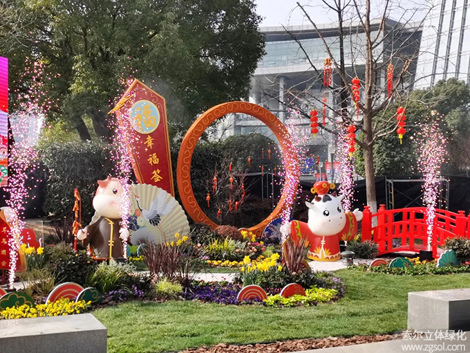 14 2021年1月杭州下城區西湖文化廣場春節環境小品《幸福簽》 (15).jpg